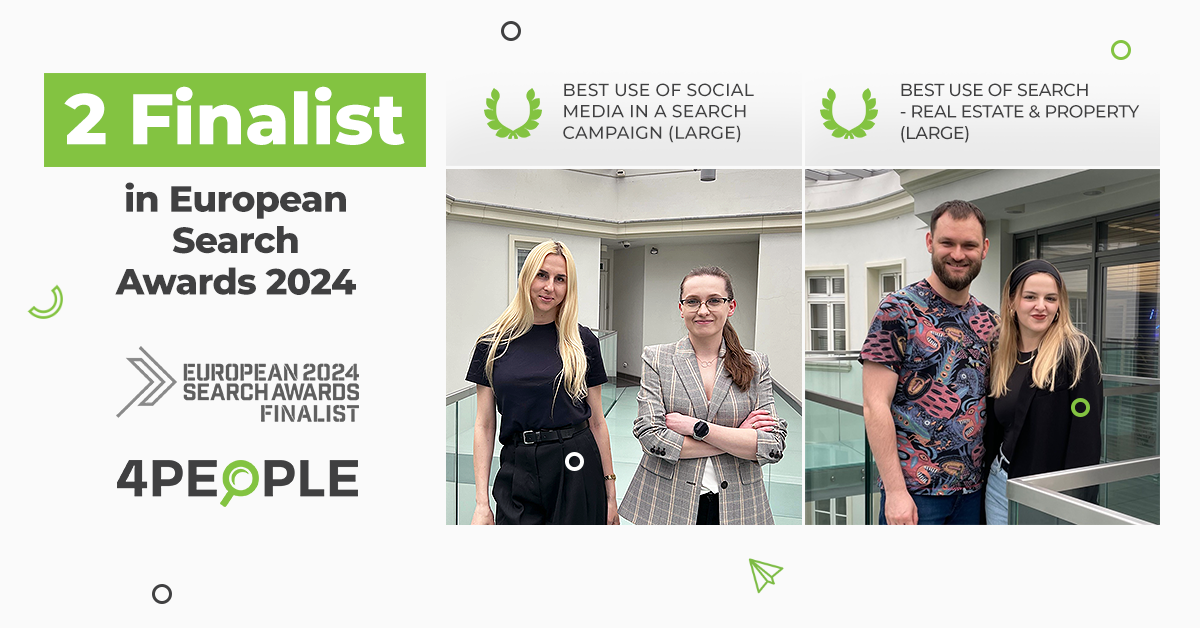 Double nomination at the European Search Awards 2024